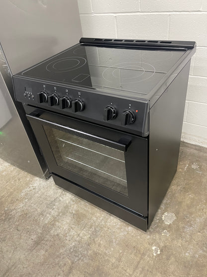 Cosmo 30-in Glass Top 4 burners 5-cu ft Convection Oven Slide-In Electric Range ( Black )
Model #COS-ERD304K-BK