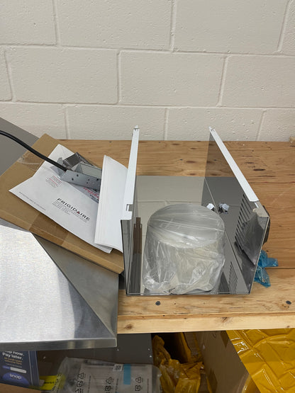 Frigidaire 36 in. 400 CFM Convertible Wall Mount Chimney Range Hood in Stainless Steel with Aluminum Filter-Model # FHWC3655LS