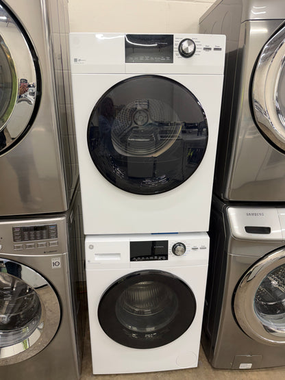 GE  GFQ14ESSNWW
24 Inch Front Load Electric Washer/Dryer Combo with 2.4 cu. ft and GE  GFD14ESSNWW
24 Inch Electric Dryer with 4.3 Cu. Ft.