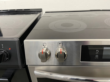 Frigidaire Gallery Series  GCFE3070BF
30 Inch Freestanding Electric Range with 5 Elements, 6.2 cu. ft. Total Convection Oven, EvenTemp™ Element, Storage Drawer, Stone-Baked Pizza, Air Fry, Self & Steam Clean, and Star-K