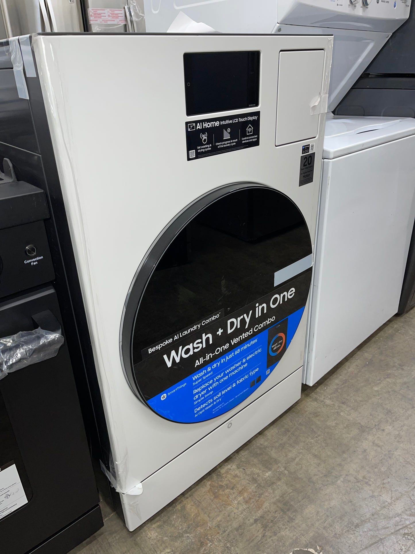 Samsung Bespoke 5.3-cu ft Capacity Ivory Vented All-In-One Washer Dryer Combo (ENERGY STAR Certified)

Model #WD90F53AVY