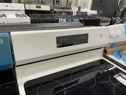 Frigidaire  FCRE3062AW
30 Inch Freestanding Electric Range with 5 Elements, 5.3 cu. ft. Capacity, EvenTemp Element, SpaceWise Element, Storage Drawer, and Steam Clean: White