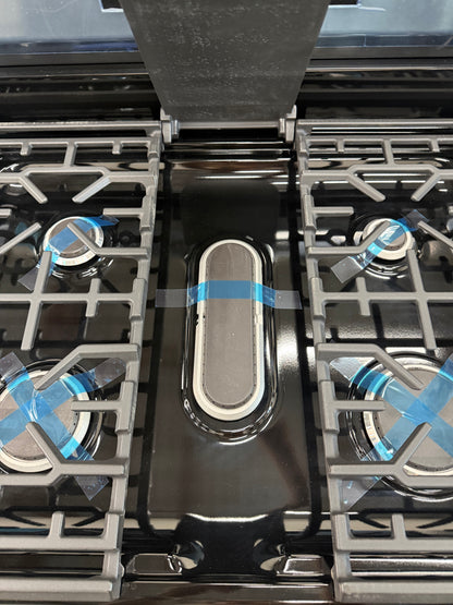 Frigidaire Gallery 30 in 5.1 cu-ft Gas Range with No Preheat + Air Fry in Smudge Proof Black Stainless Steel-Model #GCRG3060BDA
