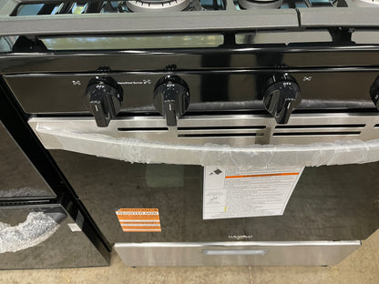 Whirlpool  WFG505M0MS
30 Inch Freestanding Gas Range with 5 Sealed Burners, 5.1 cu. ft. Capacity, SpeedHeat Burners, Frozen Bake™, Keep Warm, Broiler Drawer, and Star-K: Stainless Steel