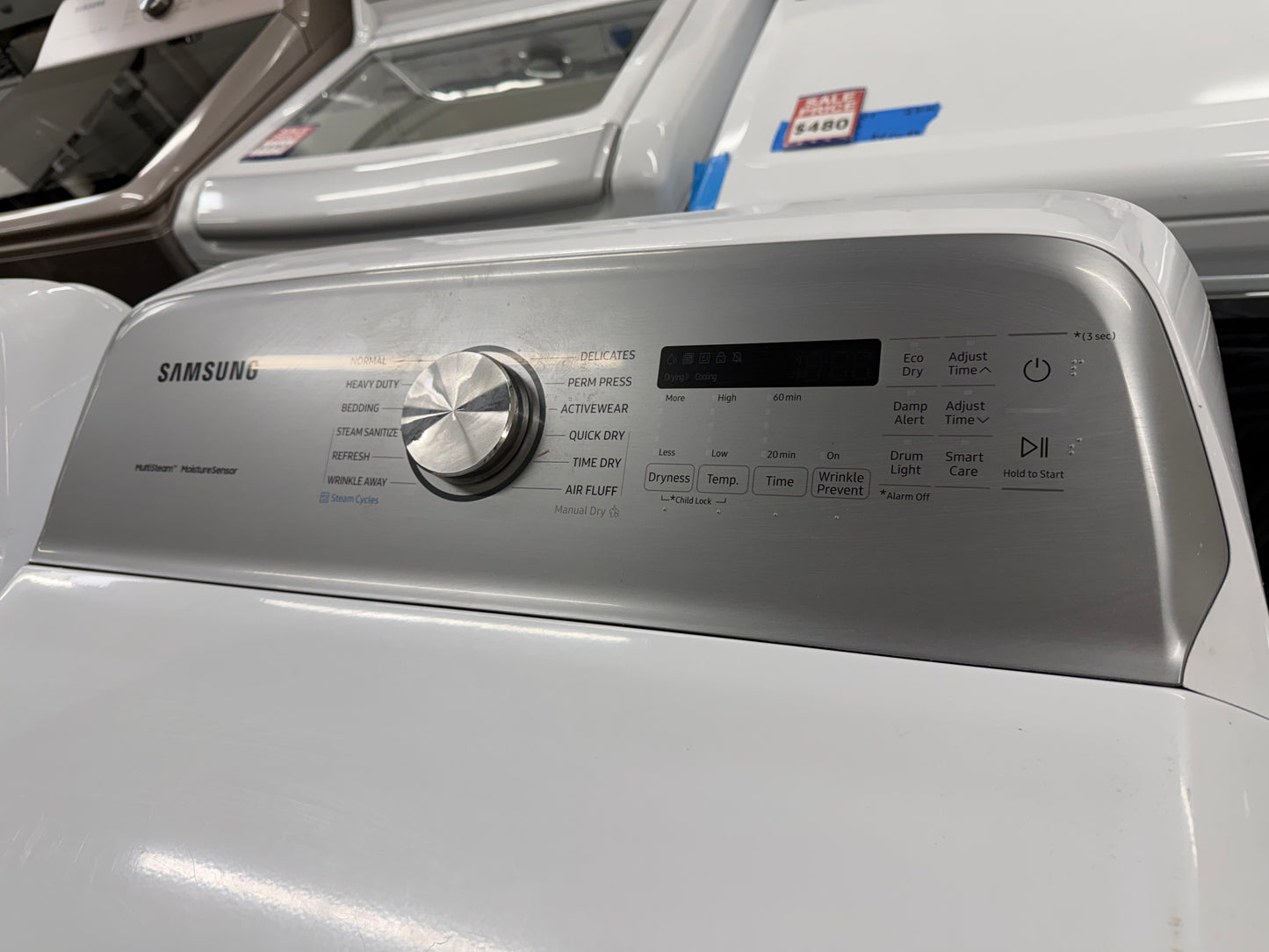 Samsung 5.4 cu. ft. Top Load Washer and 7.4 cu. ft. Electric Dryer