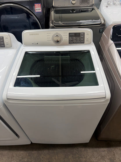 Samsung WA45H7000AW/A2 Top Load Washer – 4.5 Cu. Ft. And Samsung Electric Dryer – 7.4 Cu. Ft.
