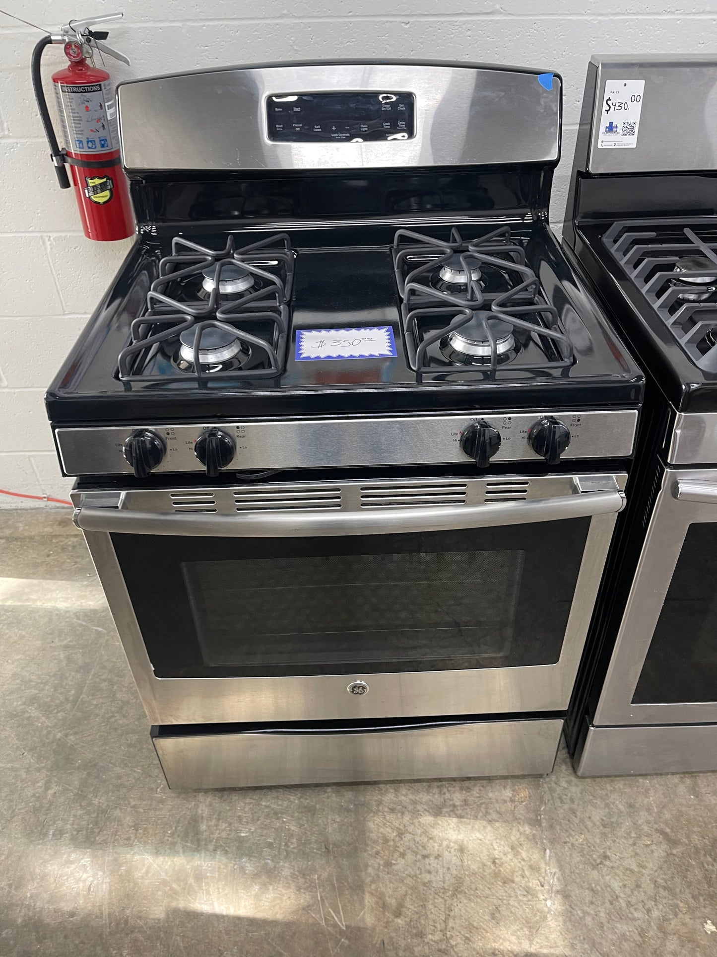GE Freestanding Gas Range in Stainless Steel