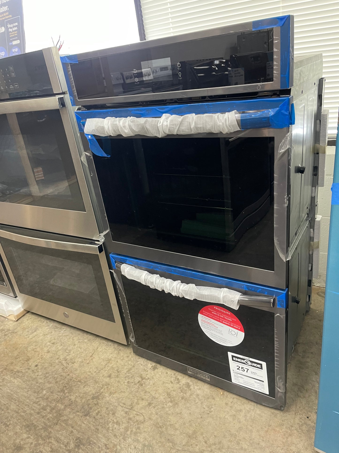 Frigidaire Gallery 27" Smudge-Proof Black Stainless Steel Double Electric Wall Oven Model: GCWD2767A