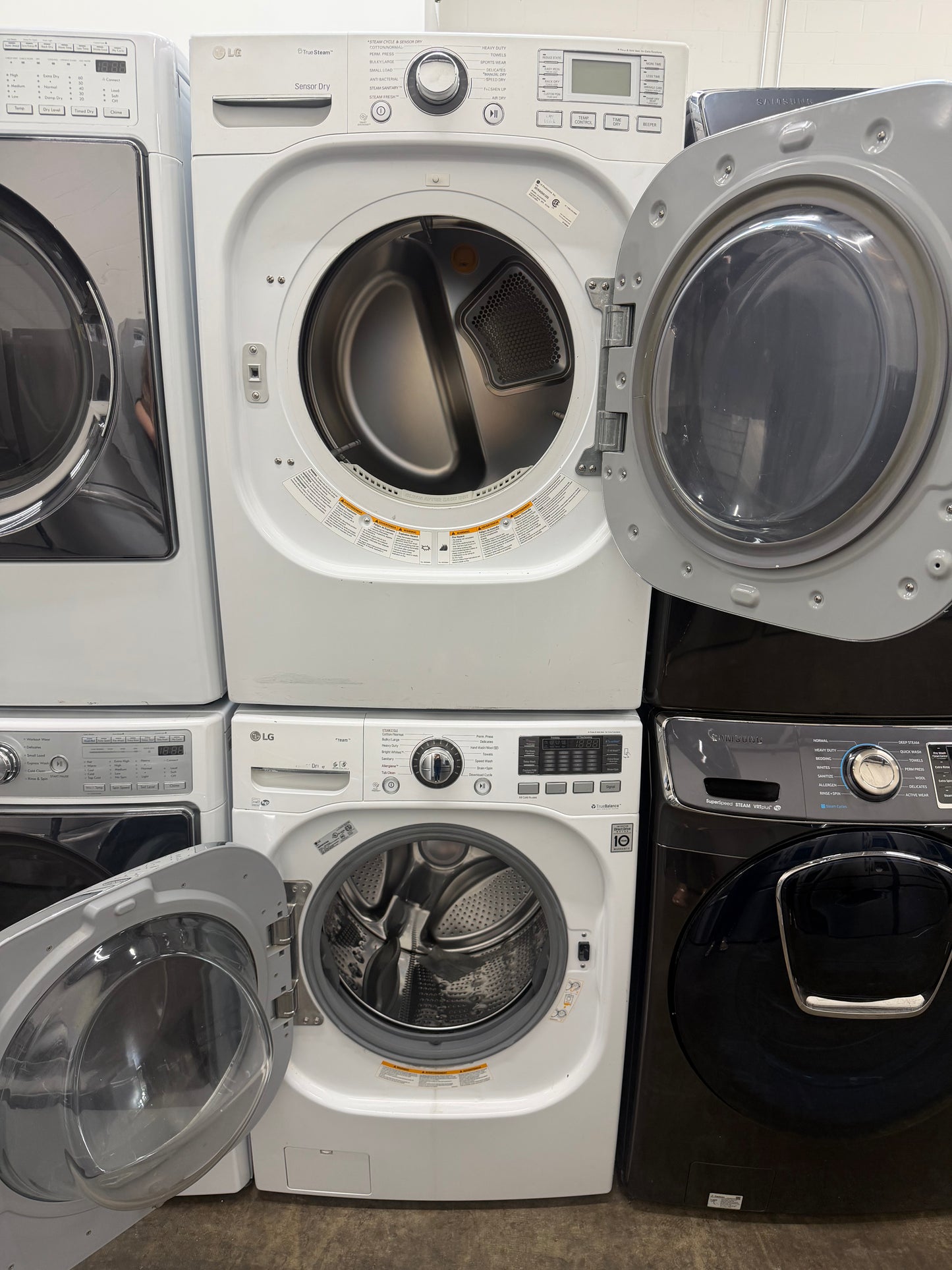 LG 4.5 Cu. Ft. Front Load Washer and 7.3 Front Load Electric Dryer
