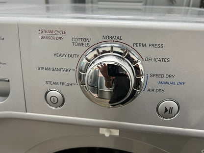 LG Front-Load 4.5-cu ft Washer and 7.4-cu ft Electric Dryer Set in Pure Silver