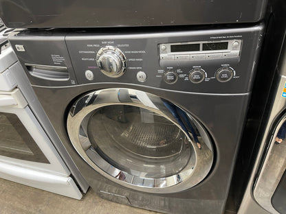 LG  WM2455HG
27 Inch Front-Load Washer with 4.2 cu. ft. Capacity and LG  DLE5955G
27 Inch Electric Dryer with 7.3 cu. ft. Capacity