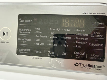 LG Top Load TurboWash 5.0 Cu. Ft. Washer and 7.3 Cu. Ft. EasyLoad Electric Dryer Set in White