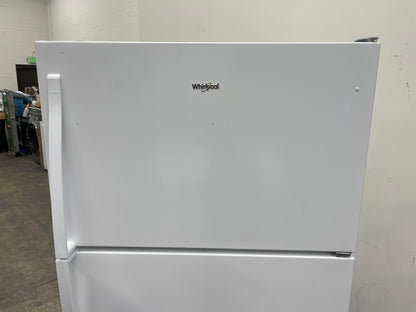Whirlpool  WRT311FZDW
33 Inch Top Freezer Refrigerator with 20.5 Cu. Ft. Total Capacity, Frameless Glass Shelves, Flexi-Slide™ Bin, Humidity-Controlled Crispers, LED Lighting, Quiet Cooling, EZ Connect Ice Maker Kit Compatible, and ADA Compliant: White