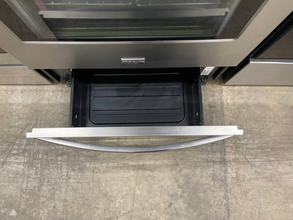 Frigidaire LGEF3043KF Gallery 30-in Glass Top 5 Elements 5.8-cu ft Self-Cleaning Freestanding Electric Range (Smudge-proof Stainless Steel)