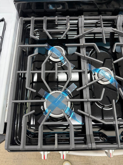 Frigidaire 30-in 5 Burners 5.1-cu ft Freestanding Gas Range in Stainless Steel-Model #FCRG3052BS