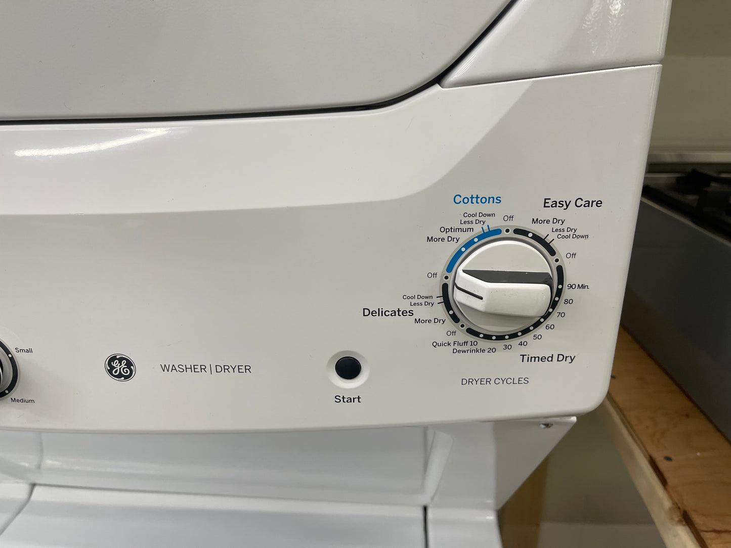 GE Unitized Spacemaker 3.8 cu. ft. Capacity Washer with Stainless Steel Basket and 5.9 cu. ft. Capacity Electric Dryer