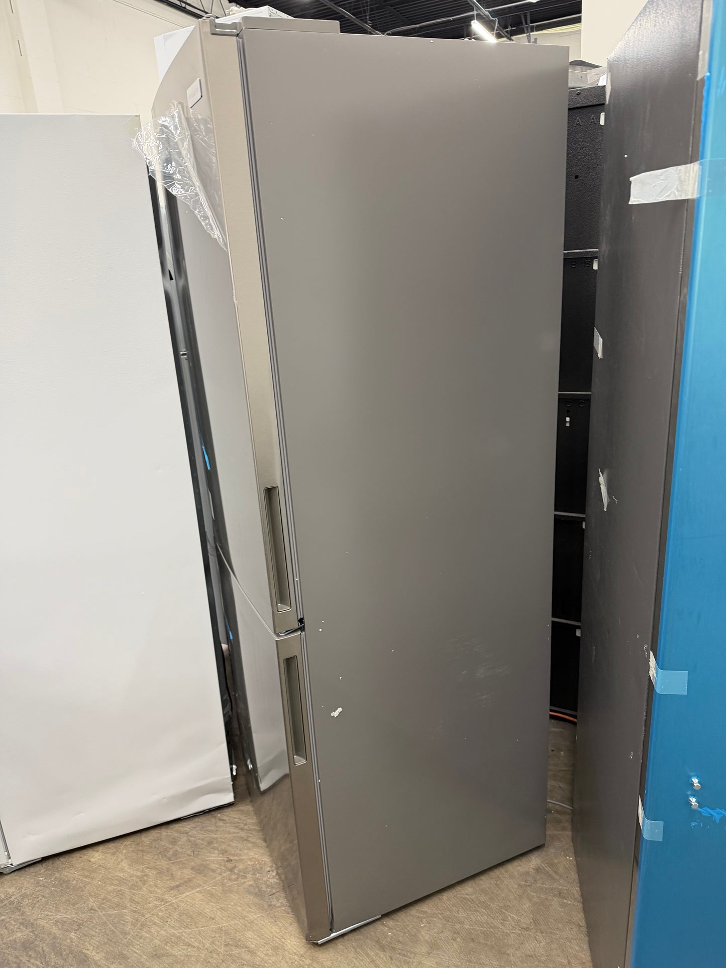 Frigidaire 11.5 cu. ft. Bottom Freezer Refrigerator in Brushed Steel, Garage Ready - Model # FRBG1224AV