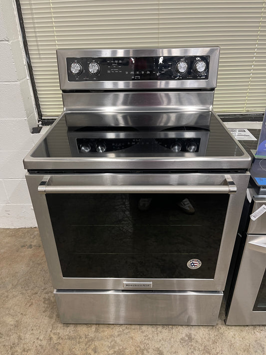 KitchenAid 30-Inch 5-Element Electric Convection Range- Model: KFEG500ESS