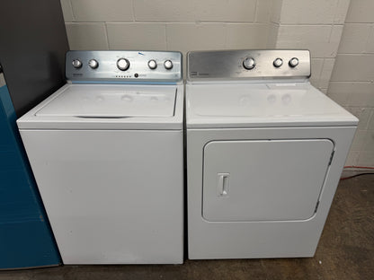 Whirlpool  WTW4957PW
28 Inch Top Load Washer with 3.9 Cu. Ft. and Maytag Centennial Series  MEDC300BW
29 Inch Electric Dryer with 7.0 cu. ft.
