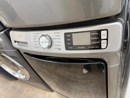 Maytag  MHW6630HC
27 Inch Front Load Washer with 4.8 cu. ft and Maytag  MED6630HC
27 Inch Electric Dryer with 7.3 Cu. Ft.