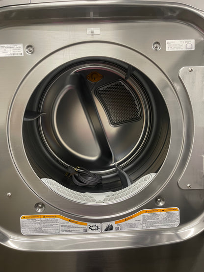 LG Mega Capacity Front Load Washer and Electric Dryer Set in Graphite Steel