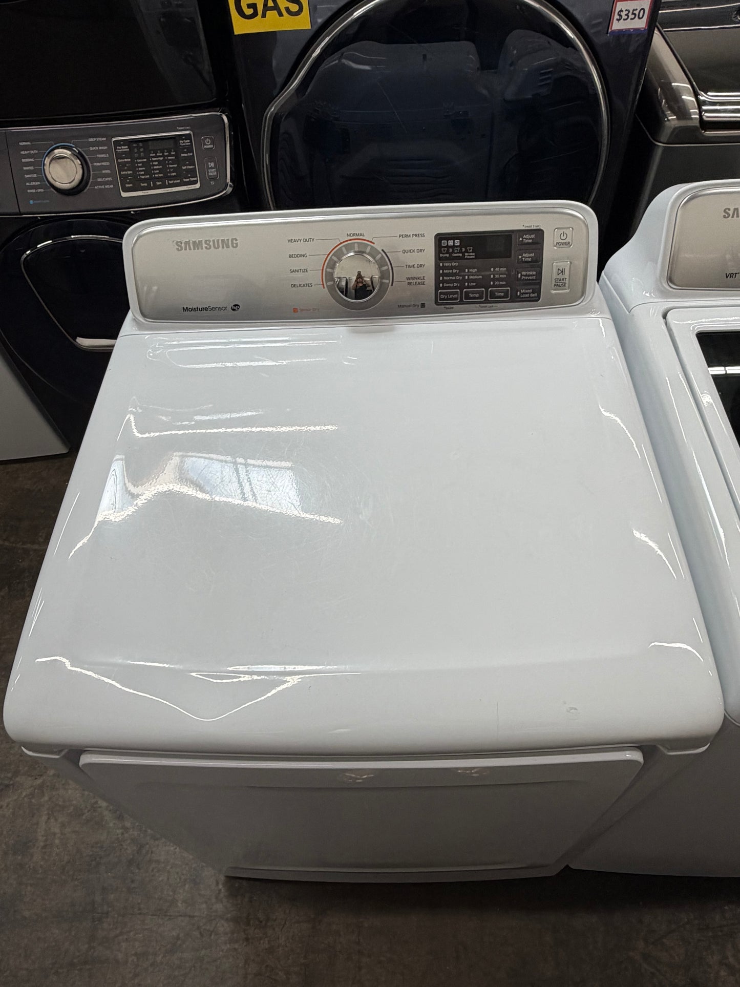 Samsung WA45H7000AW/A2 Top Load Washer – 4.5 Cu. Ft. And Samsung Electric Dryer – 7.4 Cu. Ft.