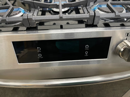 Frigidaire Gallery 30 in. 6 cu. ft. 5 Burner Slide-In Gas Range with Total Convection and Air Fry in Smudge Proof Stainless Steel-Model #GCFG3060BF