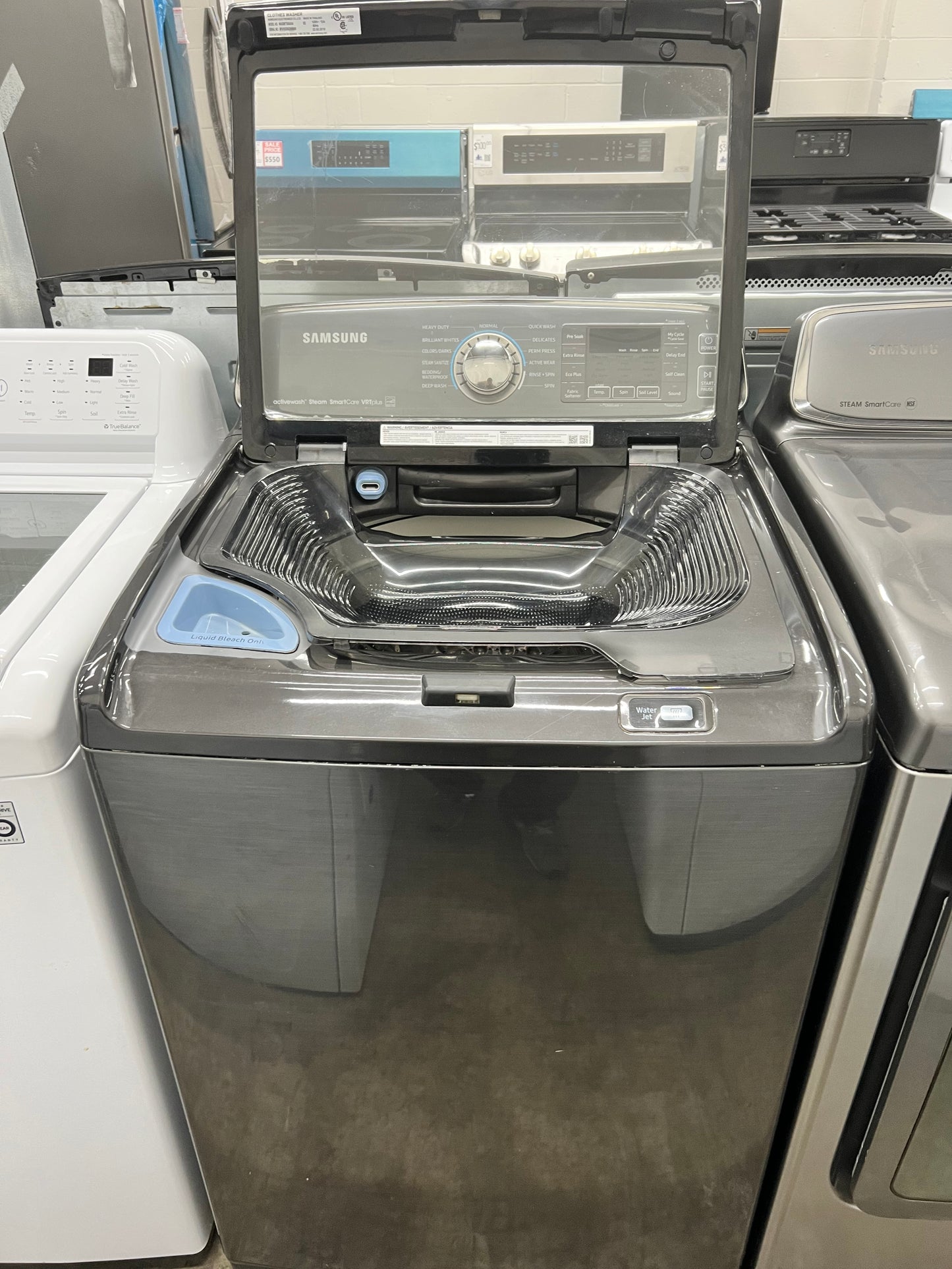 Samsung Top-Load Activewash 5.2-cu ft Washer and 7.5-cu ft Electric Dryer Mismatch Set (READ DESCRIPTION)