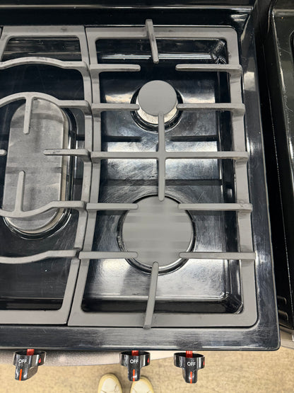 LG  LRG3061ST
30 Inch Gas Range with 20 Minute EasyClean ,Mode, Brilliant Blue Interior, Griddle Accessory, 5 Sealed Burners, 5.4 cu. ft. Oven and Storage Drawer: Stainless Steel