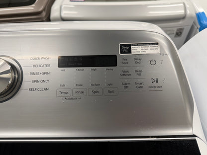 Samsung 5.4 cu. ft. Top Load Washer and 7.4 cu. ft. Electric Dryer