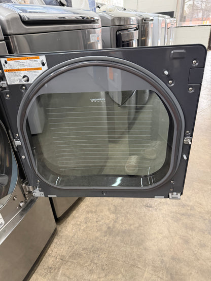 LG Top Load 5.5 Cu. Ft. Washer and 7.3 Cu. Ft. Electric Dryer Set in Black Stainless Steel