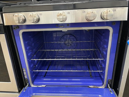 LG  LRG3081ST
30 Inch Gas Range with EvenJet Fan Convection, 20 Minute EasyClean® Mode, IntuiTouch Keypad, SuperBoil 17,000 BTU Burner, Large WideView™ Plus Window, 5 Sealed Burners, 5.4 cu. ft. Oven and Storage Drawer: Stainless Steel