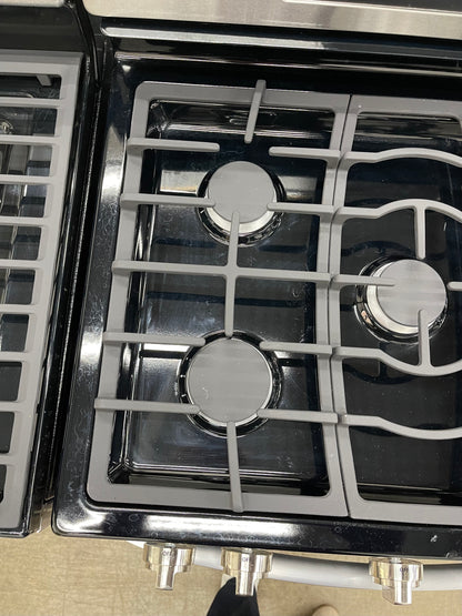 LG  LRG3081ST
30 Inch Gas Range with EvenJet Fan Convection, 20 Minute EasyClean® Mode, IntuiTouch Keypad, SuperBoil 17,000 BTU Burner, Large WideView™ Plus Window, 5 Sealed Burners, 5.4 cu. ft. Oven and Storage Drawer: Stainless Steel