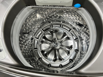 Kenmore Elite Top-Load 5.2 Cu. Ft. Washer and 7.3 Cu. Ft. Electric Dryer Set in Metallic Silver
