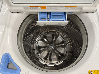 LG Top Load TurboWash 5.0 Cu. Ft. Washer and 7.3 Cu. Ft. EasyLoad Electric Dryer Set in White