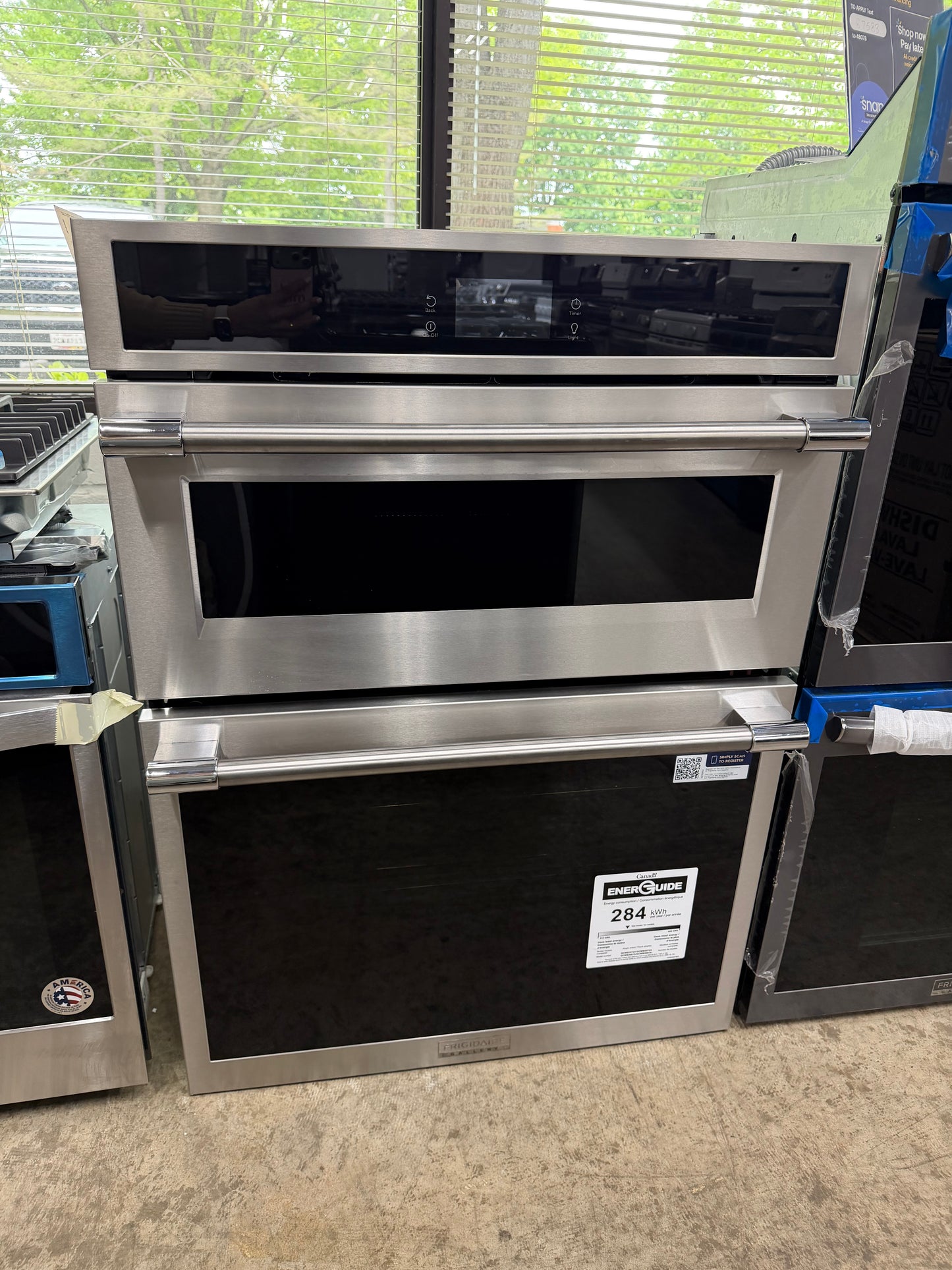 Frigidaire GCWM3070AF Gallery 30 inch Smart Electric Wall Oven and Microwave Combination with Stone Baked-Pizza Mode, 7 cu. ft. Total Capacity, Air Fry, Convection Microwave, Air Sous Vide