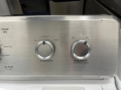 Maytag Centennial Series  MEDC300BW
29 Inch Electric Dryer with 7.0 cu. ft. Capacity, 13 Cycles, 4 Temperature Settings, Drum Light, IntelliDry Sensor and Wrinkle Control Option