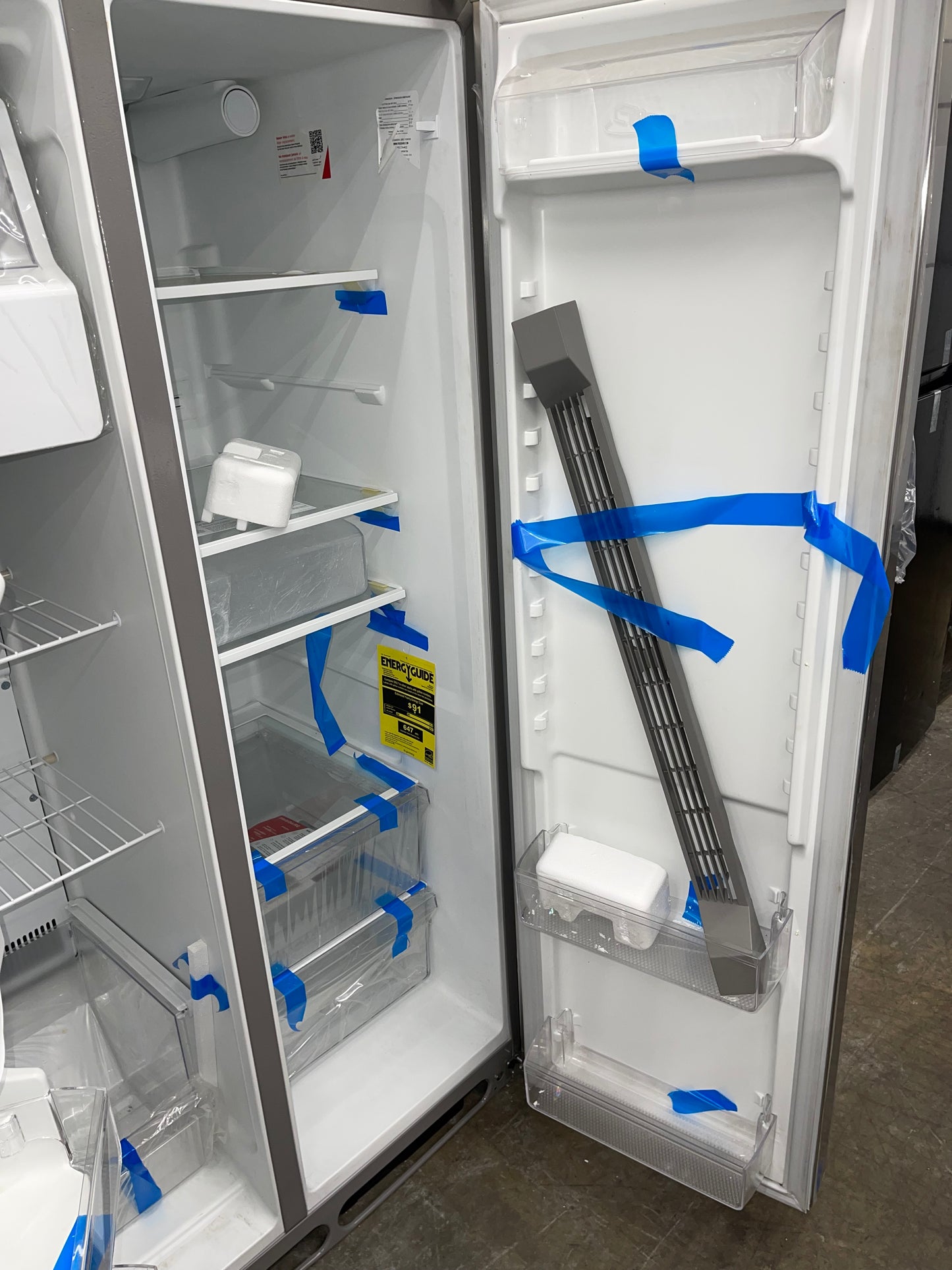 Frigidaire 25.6 cu. ft. Side by Side Refrigerator in Stainless Steel, Standard Depth