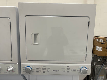 Frigidaire  FLCE7522AW
27 Inch Electric Laundry Center with 3.9 Cu. Ft. Washer Capacity, 10 Wash Cycles, 5.6 cu. ft. Dryer Capacity, 6 Dry Cycles, MaxFill Option, 4 Timed Dryer Cycles, and End-of-Cycle Signal