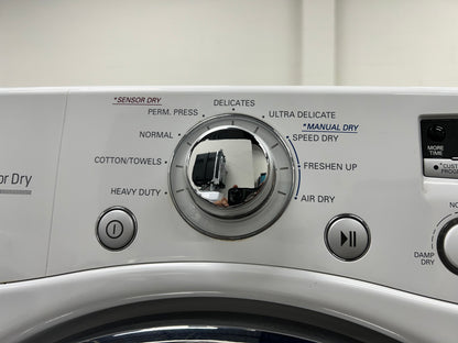 LG Front-Load High-Efficiency Stackable 3.6 Cu. Ft. Washer and 7.3 Cu. Ft. Electric Dryer Set in White