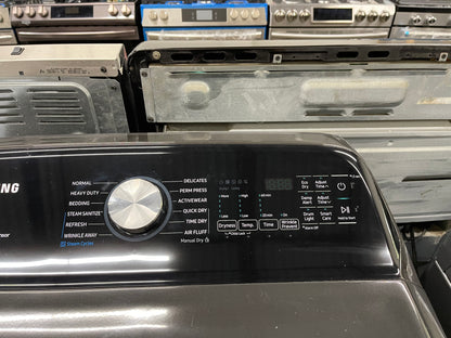 Samsung DVE50R5400V/A3  

7.4 cu. ft. Electric Dryer with Steam Sanitize+ in Black Stainless Steel