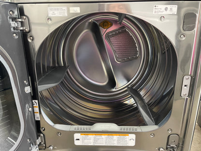 LG TurboWash Series  WT7700HVA
29 Inch 5.7 cu. ft. Top Load Washer with 14 Wash Cycles and LG SteamDryer Series  DLEX7700VE
29 Inch 9.0 cu. ft. Electric Dryer with 14 Drying Cycles