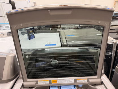 LG Top Load 5.5 Cu. Ft. Washer and 7.3 Cu. Ft. Electric Dryer Set in Black Stainless Steel