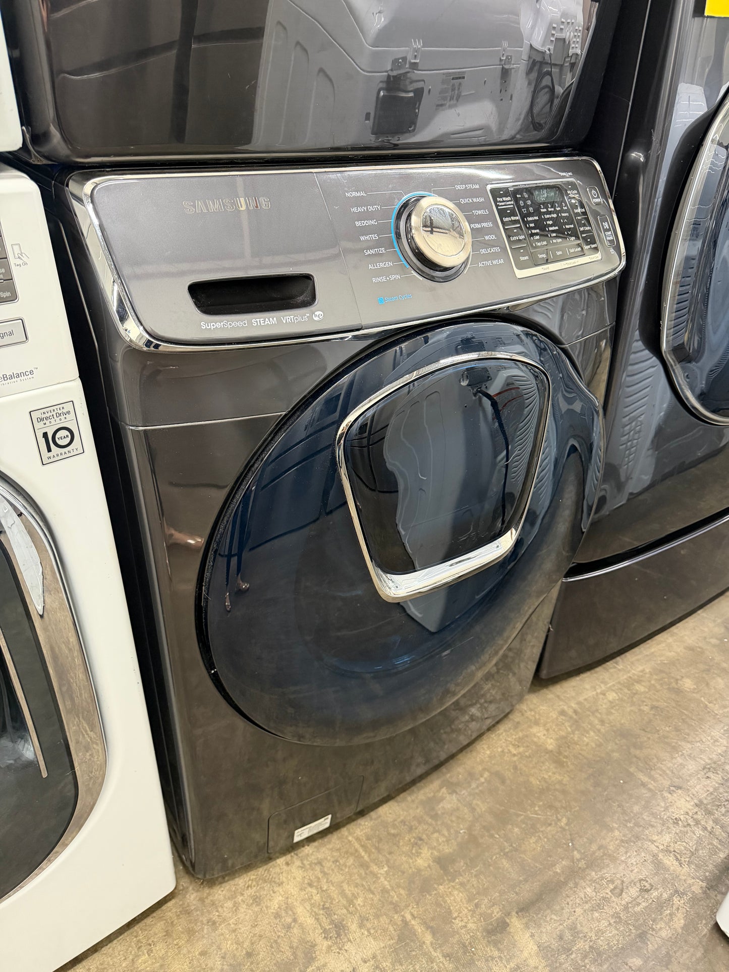 Samsung Front Load Washer – 4.5 Cu. Ft. Capacity and Samsung Electric Dryer – 7.5 Cu. Ft. Capacity