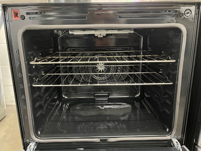 Frigidaire Gallery Series  GCFE3060BF
30 Inch Freestanding Electric Range with 5 Elements, 6.2 cu. ft. Total Convection Oven, Bridge Element, Steam+Self Clean, Storage Drawer, ADA Compliant, and Star-K: Stainless Steel
