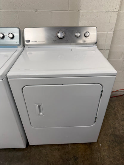 Whirlpool  WTW4957PW
28 Inch Top Load Washer with 3.9 Cu. Ft. and Maytag Centennial Series  MEDC300BW
29 Inch Electric Dryer with 7.0 cu. ft.